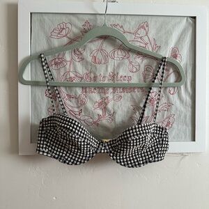 Posse Black and White Gingham Swimsuit